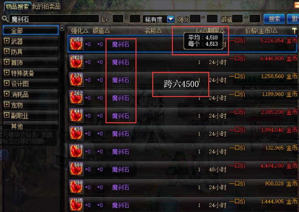 dnf魔刹石、dnf魔刹石最新费用2020